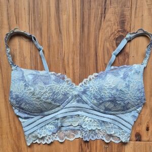 Victoria's Secret Lace Bralette in Blue and Gray